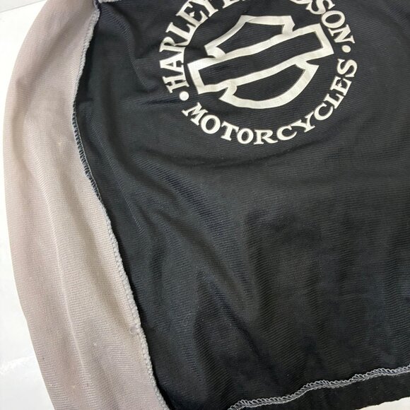 VTG Y2K Harley-Davidson Black Mesh Helmet Bag w/ Drawstrings – Logo Print - Picture 5 of 9
